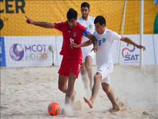 گزارش تصویری دیدار تیم ملی فوتبال ساحلی ایران و ازبکستان