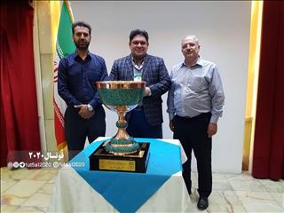 صحبت سرپرستان گیتی پسند و مس سونگون در جلسه رونمایی از جام قهرمانی