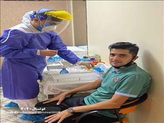 تست PCR کادر و بازیکنان کراپ الوند ایرانیان قبل از فینال