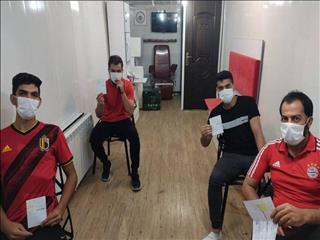 گزارش تصویری تست کرونا تیم رعد پدافند اصفهان