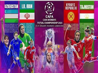 اعلام برنامه رقابتهای فوتسال بانوان کافا2023-ازبکستان