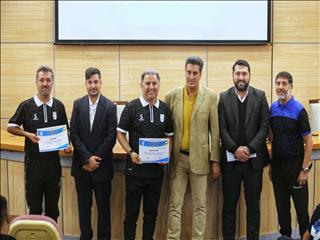 تصاویری از کلاس پیش فصل داوران لیگ یک فوتسال