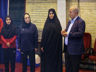 گزارش تصویری از تمرین تیم ملی فوتسال بانوان با حضور مسئولین فدراسیون