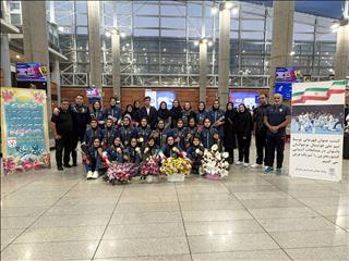 تصاویری از بازگشت دختران نوجوان ملی پوش فوتسال ایران