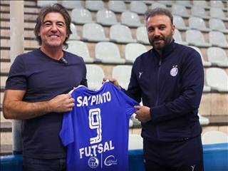 حضور ساپینتو در تمرین تیم فوتسال استقلال